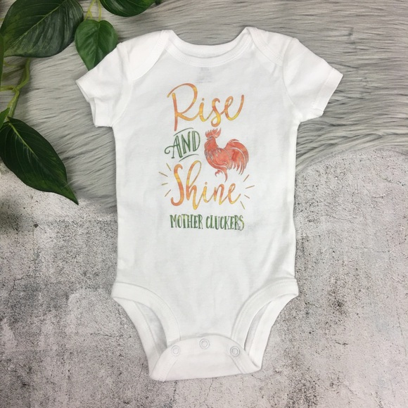 🛍 Rise And Shine Mother Cluckers Onesie 3 Months - Picture 1 of 9